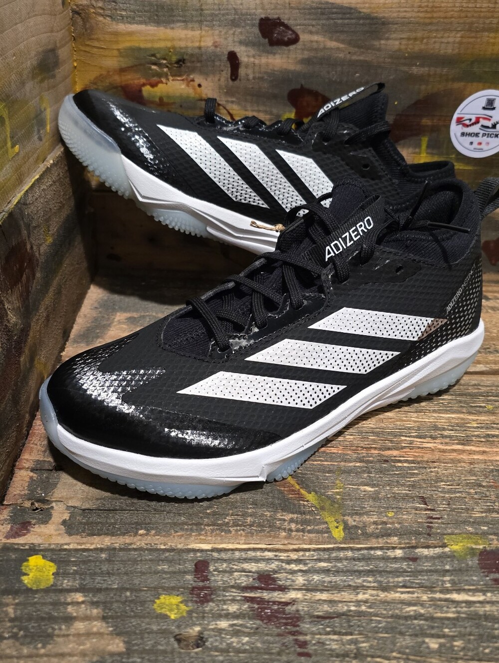 Adidas Adizero Instinct Softball Turf Shoes 2.0 Black White Women`s 8 JH6797